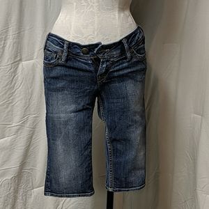 Bermuda denim shorts